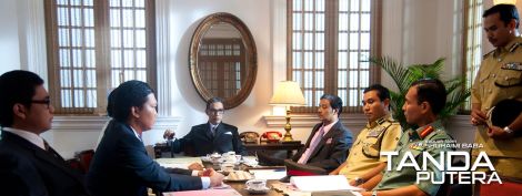 Scene in 'Tanda Putera' depicting the NOC presided by Tun Razak as the Director, is in session